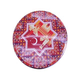 Round Metal Storage Box Big 19.5X9Cm - Red
