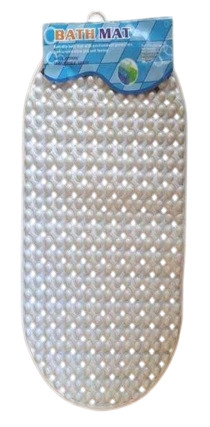 Oval Bath Mat 68X36Cm - White