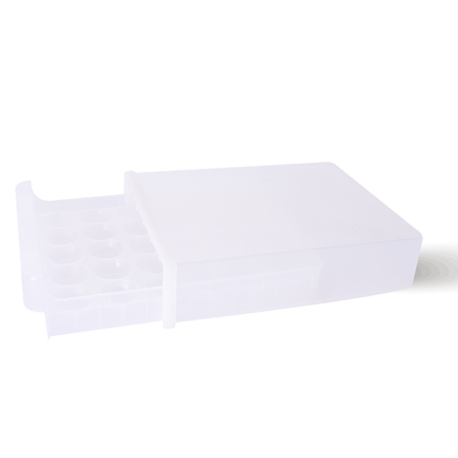 Egg box single layer, White