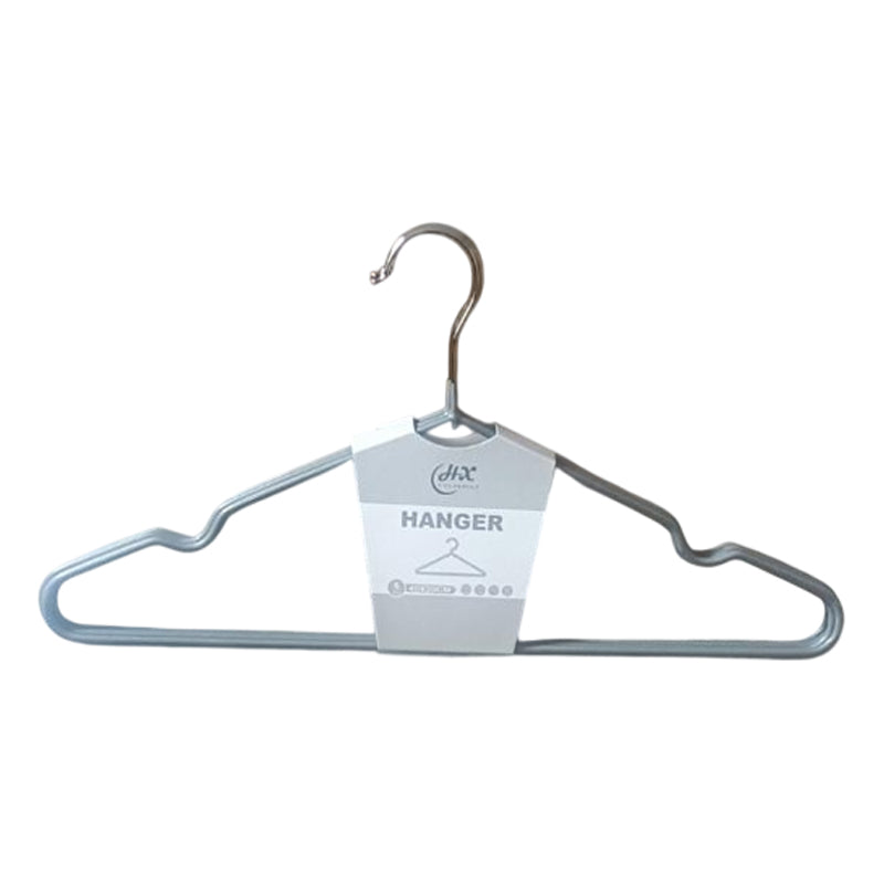 5Pc Metal Nonslip Hanger-Grey