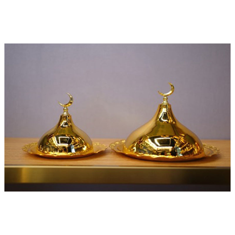 Iron Fruit Plate Small - Gold