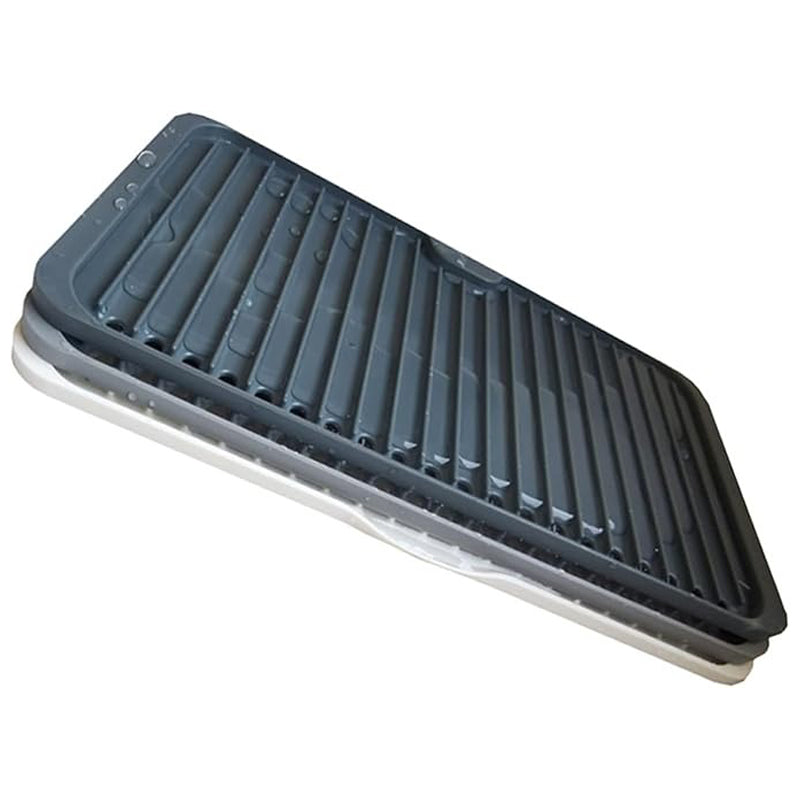 3 Layer Draining Rack -Gray & White