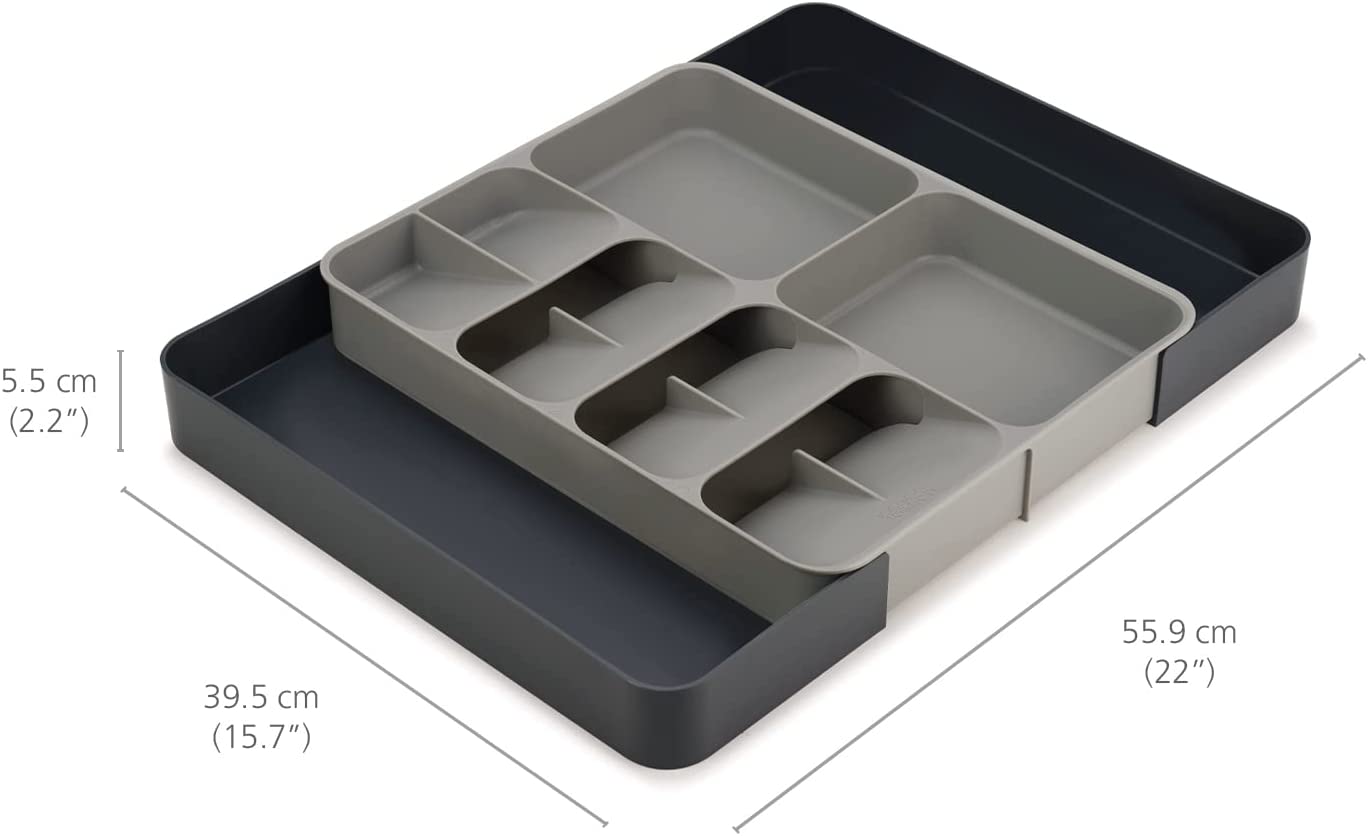 2 Layer folding cutlery holder - Grey Color