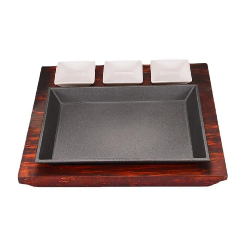Cast Iron Plate 22X16Cm -Black