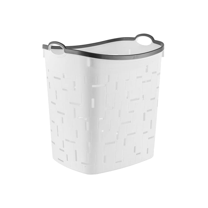 Laundry Basket 35L White 44.5X36X37Cm - White