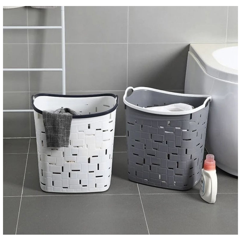 Laundry Basket 35L White 44.5X36X37Cm - White