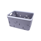 Portable Plastic Dirty Clothes & Shopping Basket - Light Grey