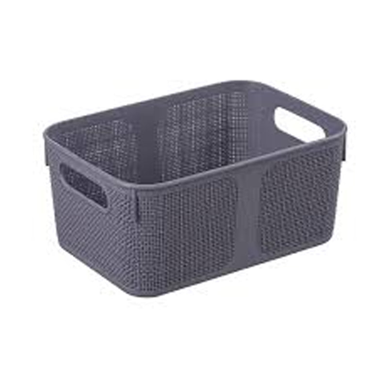 Plastic Storage Box Large 23.5X16.5X10.5Cm-Grey