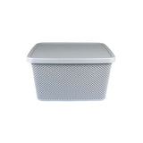 Storage Box Grey 28X19.5X14Cm