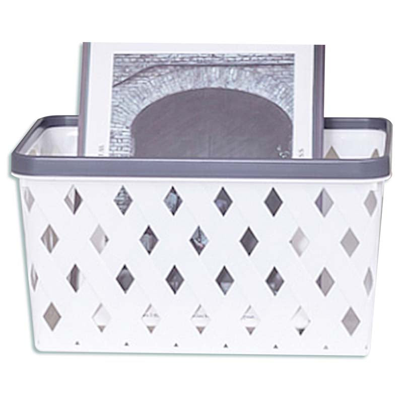 Storage Box Big L-Grey&White