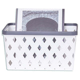 Storage Box Big L-Grey&White