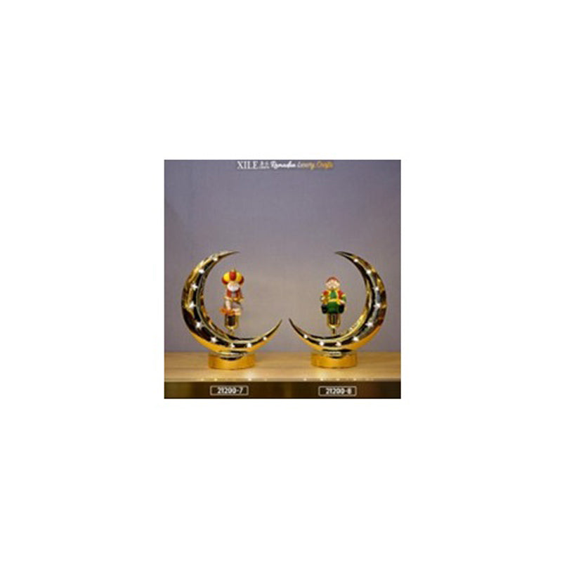 Gold Plated Iron Led Lamp-Gold