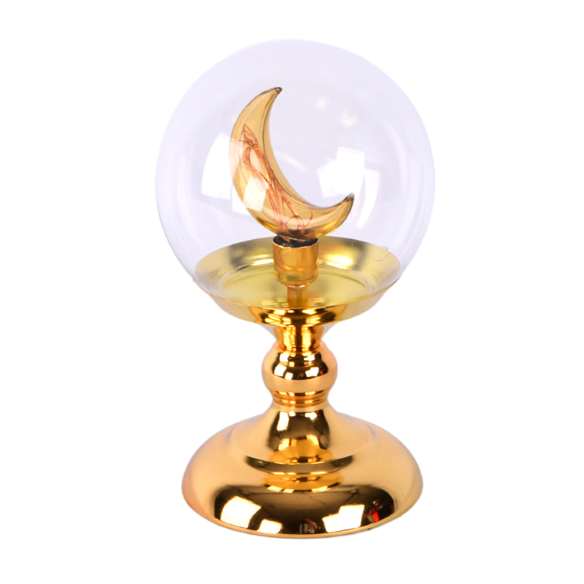 Glass LED Lamp , Gold Color