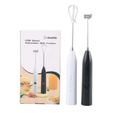 Ouslife Rechargeable 3-Speed Milk Frother With Stainless Steel Whisk - Multicolor