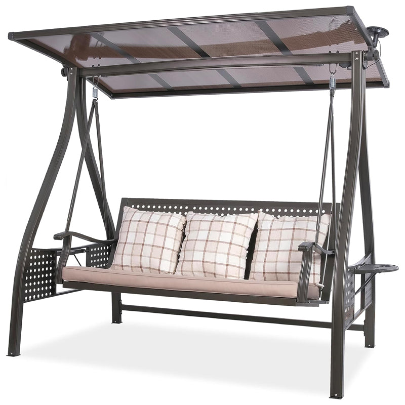 Swing Chair 3 Seater - Black