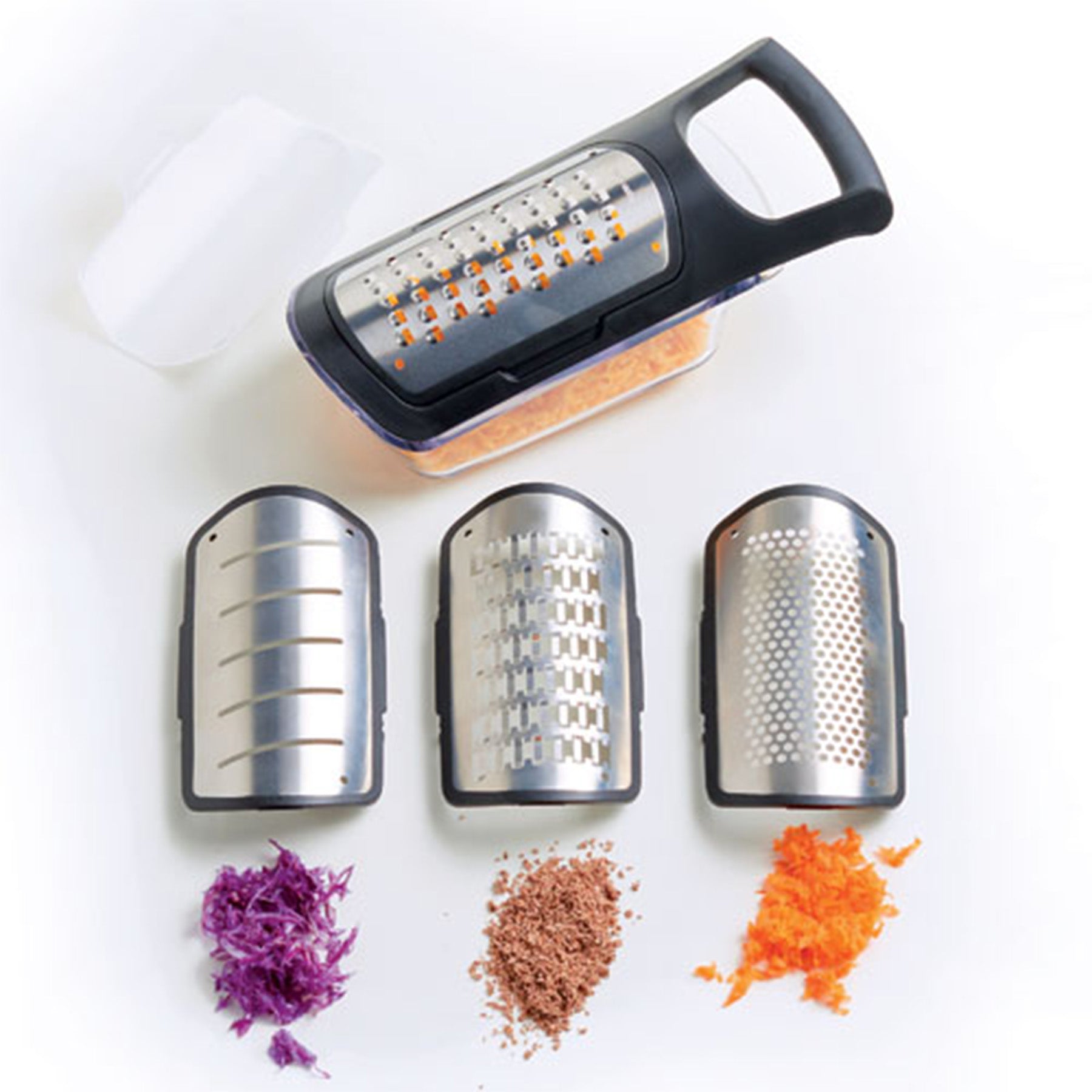 Soft Touch Container Grater Set