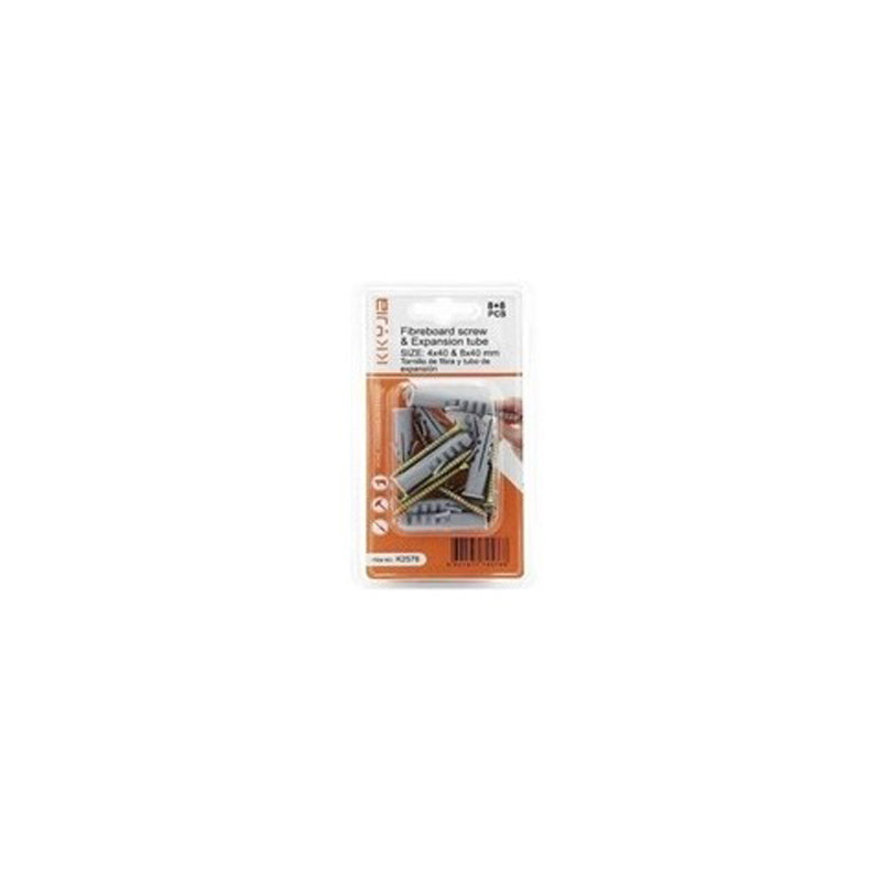 Stainless Steel Screw Plus Plastic Expansion Pipe - Gray
