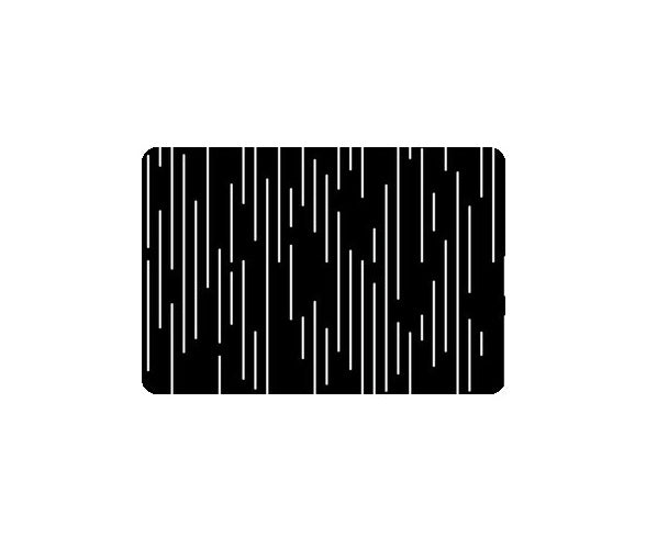 Rectangular Rubber Floor Mat – 50 × 80 Cm-Black