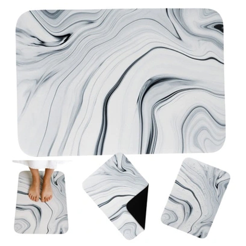 Rectangular Rubber Floor Mat 50X100Cm-White