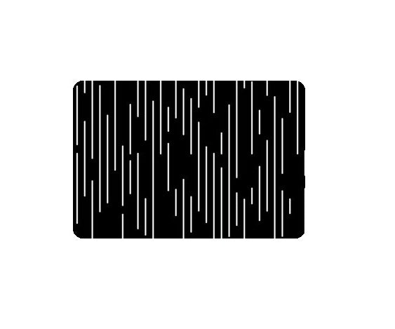 Rectangular Rubber Floor Mat –50 × 100Cm-Black-White