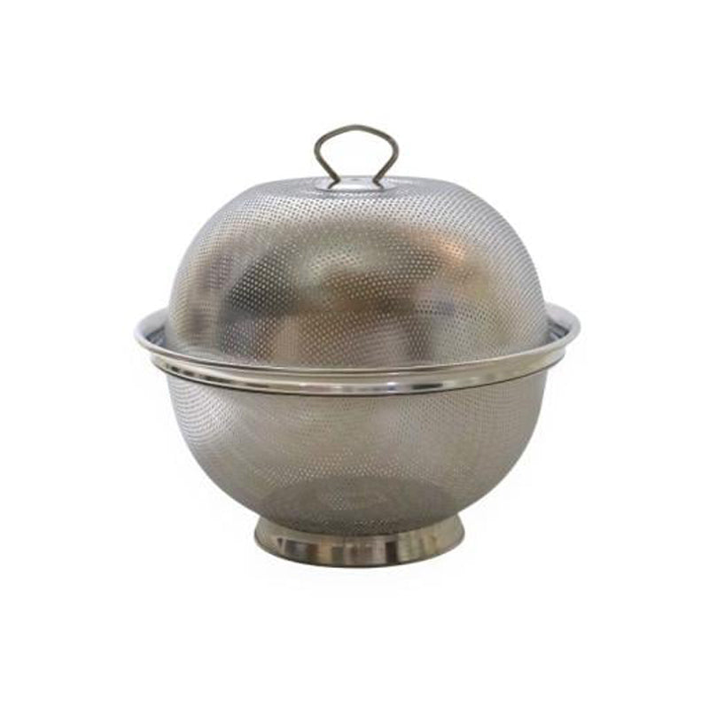 Fruit Bowl With Lid M - Gold