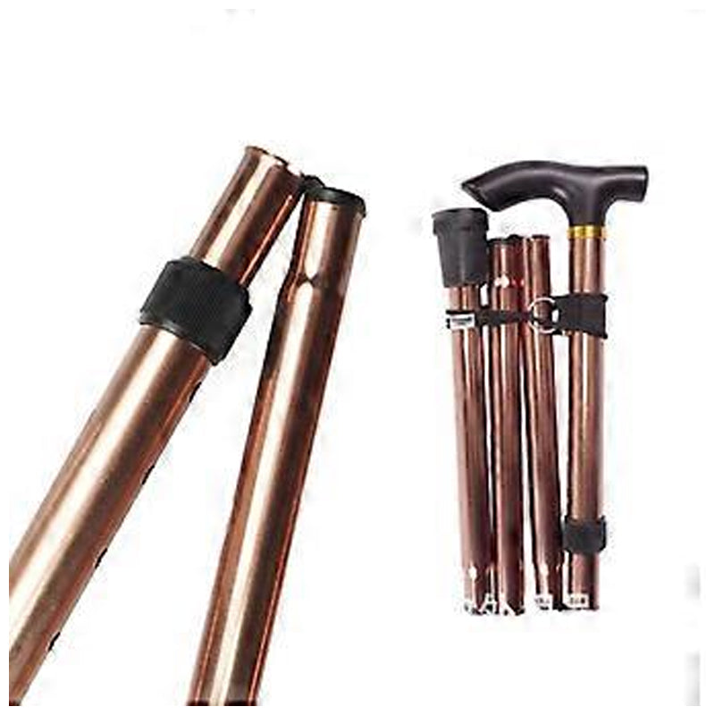 Aluminum Folding Cane-Coffee