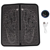 Ejoyous Foot Massager – Rechargeable Smart Massage Mat (Usb Powered) - Black