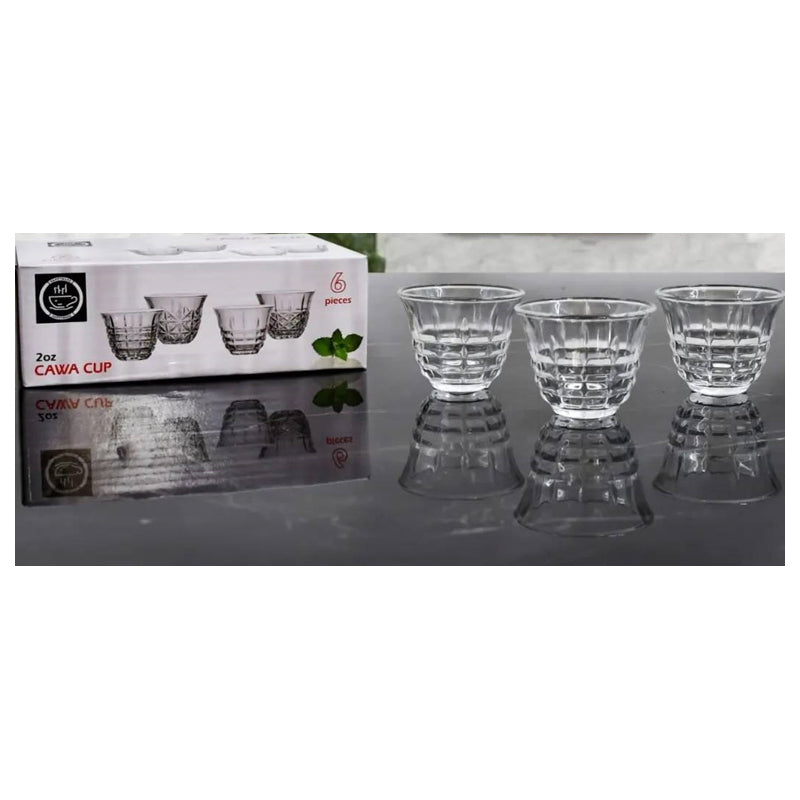 6Pc Coffee Cup Box-Clear