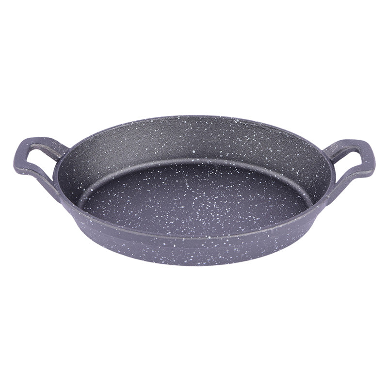 Fry Pan With Wooden Platter