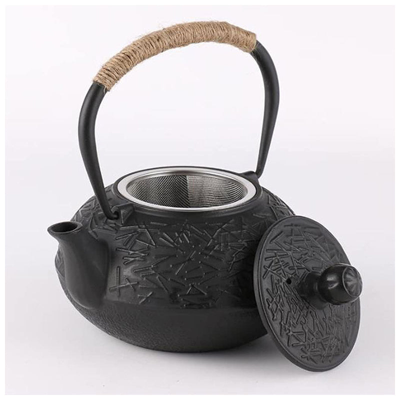 Cast Iron Tea Pot 1200Ml - Black