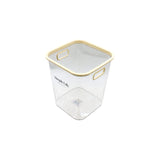 Trash Can Square Big Clear 
25X25X29Cm -Clear