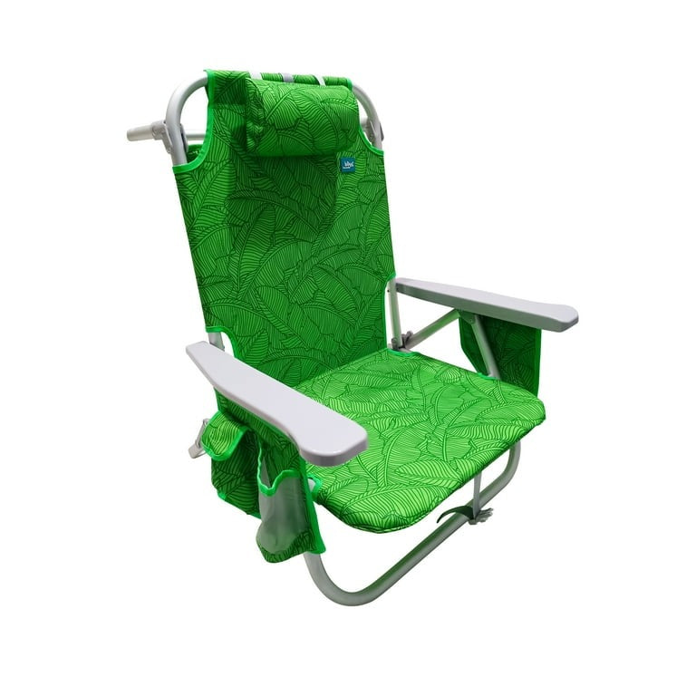 Aluminum Beach Chair Banana Leaf -Green
