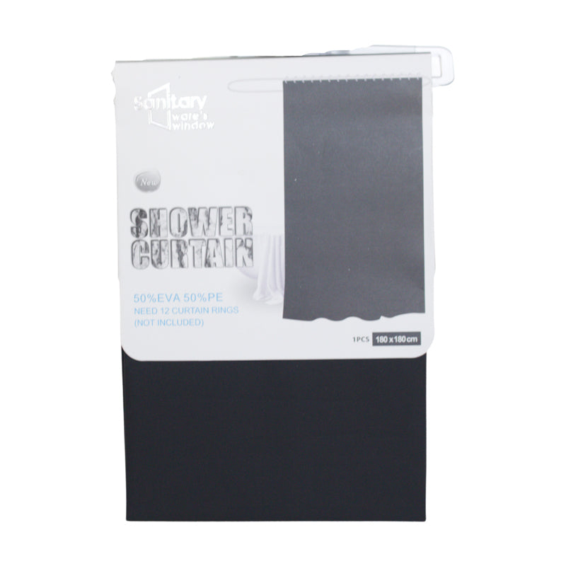 Sanitary Eva Curtain 180X180Cm-Black