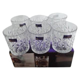 6Pc Glass Cup - Clear