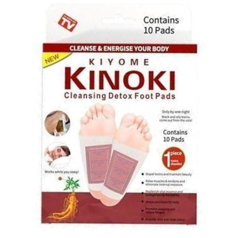 Kinoki -10Pc Cleansing Detox Foot Pads Ginseng