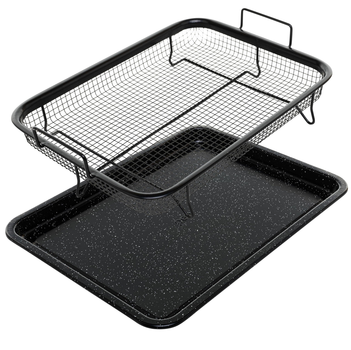 Pep Pans 2Pc Squre Copper Crisper Gray-Black