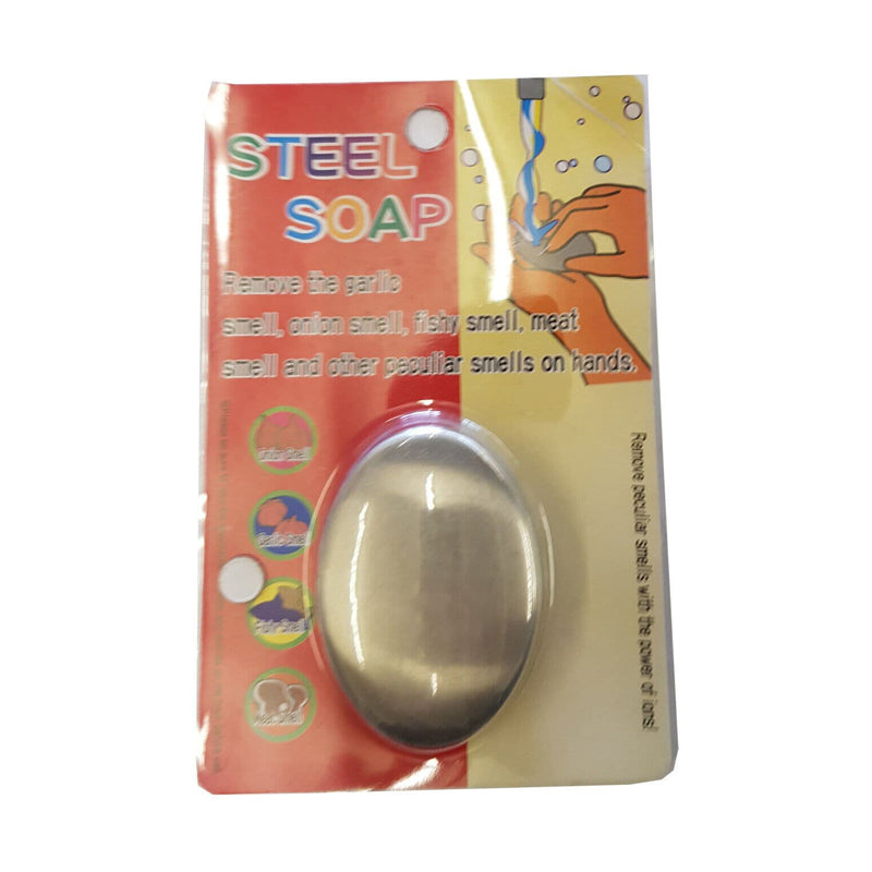 Oval Stainless Steel Soap- Multicolour
