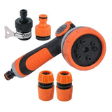 5Pc High Pressure Water Spraying Gun Set 3/4" - Black