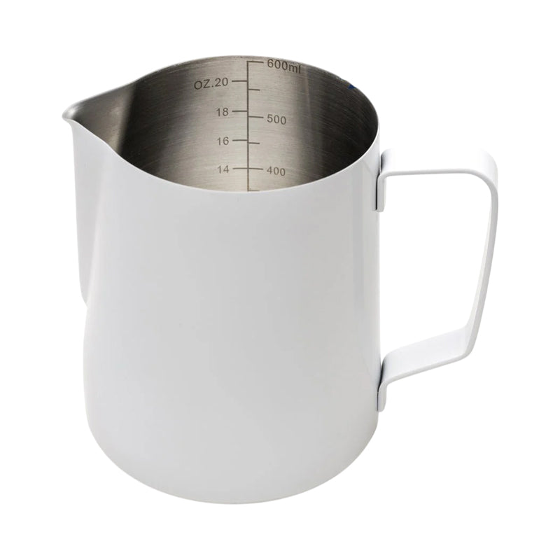 Stainless Steel Milk Jug 600Ml - White