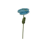 Yarn Flower Decoration - Blue - Green