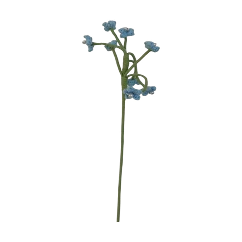 Yarn Flower Decoration - Blue - Green