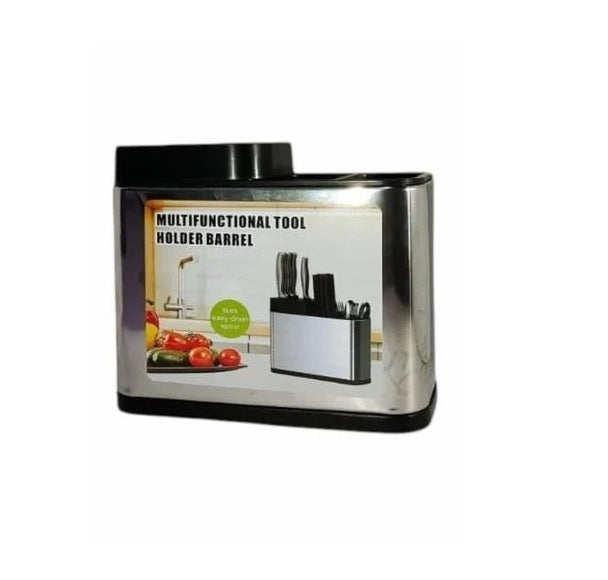 Multifunctional Kitchen Tools Holder-Silver