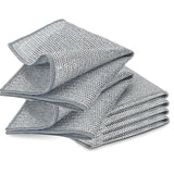 Yinqin 4Pc Cleaning Cloth-Silver