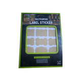 Kitchen Jar Lable Stickers Plain - Beige/White