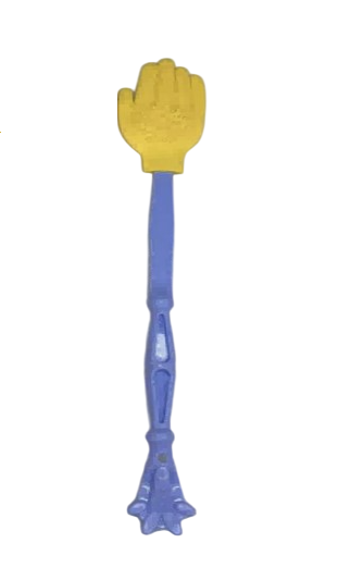 Hand Shaped Silicone Back Scratcher -Blue