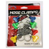 8Pc Hose Clamp Set - Multicolor