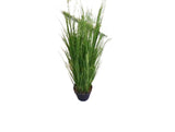 Artificial Plastic Plant With Cement Pot-Green