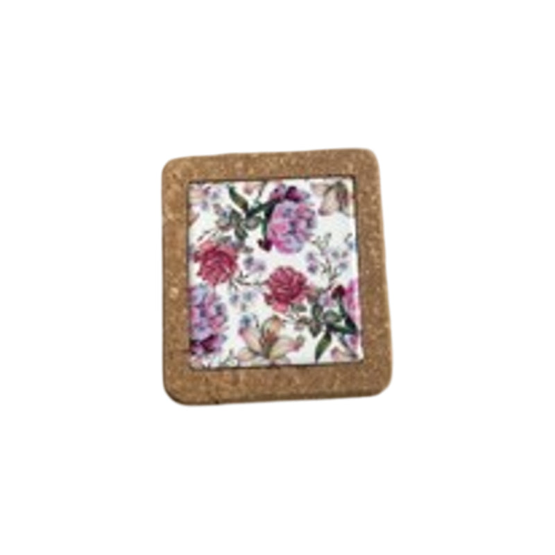 Square Cork Trivate 10X10X0.9Cm-Multicolour