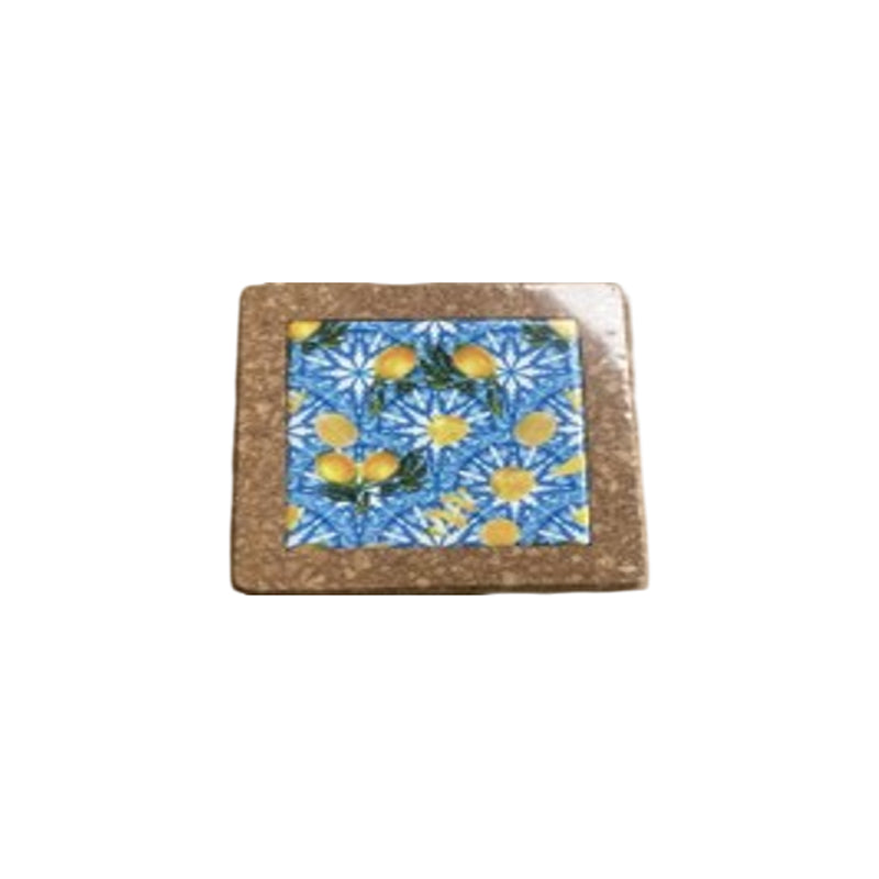 Square Cork Trivate 10X10X0.9Cm-Multicolour