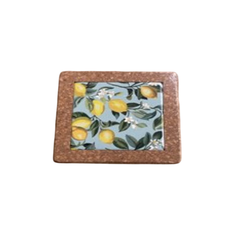 Square Cork Trivate 10X10X0.9Cm-Multicolour